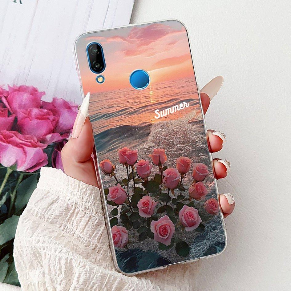 Case For Huawei P20 Lite Cover ANE-LX1 ANE-LX2 ANE-LX3 New Fashion Butterfly Soft Silicon Cover For Huawei P20Lite Nova 3e Funda