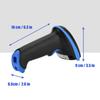 Wireless Bluetooth Barcode Bar Code Scanner Reader for iOS Android Windows Blue