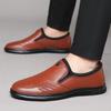 [0% Genuine Leather] Men's Business Foot Leather Shoes Non-slip Breathable Soft-soled Leather Shoes Shoes