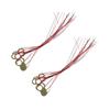 30PCS Cord Length 330mm Contact Microphone Thick 0.4mm Sound Sensor Disc Transducer  For  Instrument