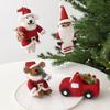 Ins Style Felt Reindeer Santa Ornaments, Cute Wool Felt Christmas Hanging Decorations, Tree Decor, Holiday Party Ornament Set