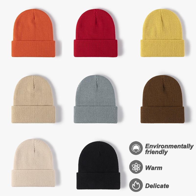 Унисекс женские мужские теплые утолщенные вязаные мужские шапки эластичные рождественские подарочные шапки