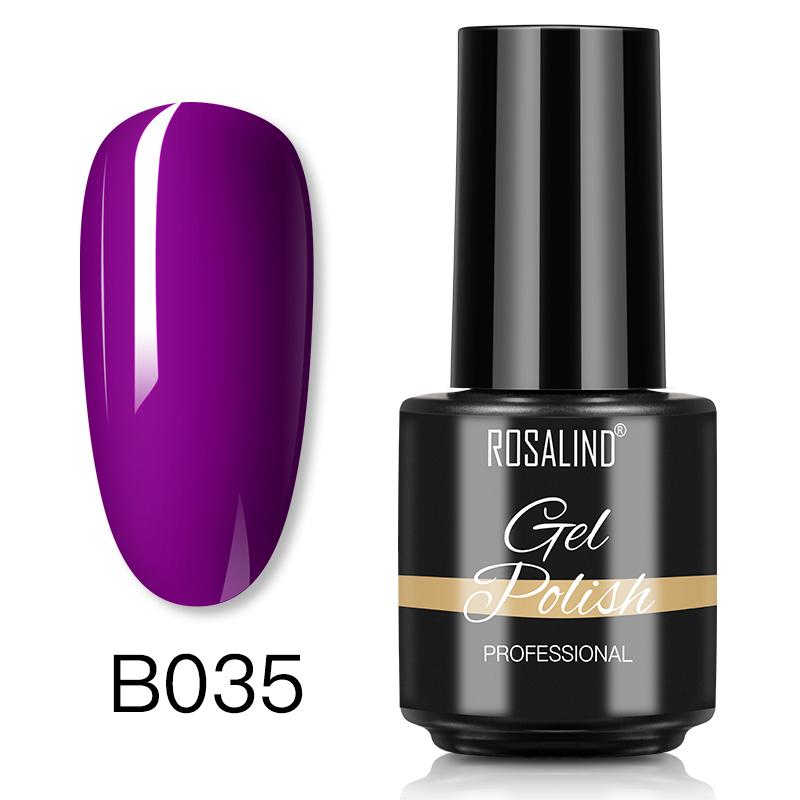 ROSALIND MINI гель-лак для ногтей цветной гибридный гель-лак для маникюра замачиваемая база верхнее покрытие УФ/светодиодная лампа для дизайна ногтей