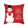 1 шт. рождественская декоративная наволочка мультяшный узор Санта Клауса и снеговика диванная подушка для люкса домашнее украшение подарок