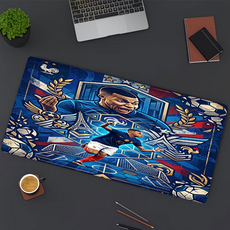 Kylian Mbappe Print Mouse Pad, for Keyboard Pad Laptop PC Mat for Office Home Use, Desk Decor, Perfect Birthday Gift for Gamers