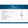JewelryPalace Крест Боком Кубический Цирконий 925 Пробы Подвеска-ожерелье для Женщин Покрытие Желтым Золотом Розовым Золотом Без Цепочки