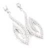 Les Trésors De Lily [E5603] - Silver Earrings 'Dalida' White