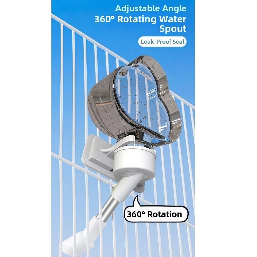 Leak Proof Automatic Bird Water Dispenser Drip Free Vertical Bird Cage Drinking Feeder Gravity Fed Cloud Shaped