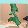 Stylish Women's Short Martin Boots With Rivets And Lace-up Design For Fall And Winter
