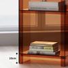 Радужный свет Роскошная маленькая книжная полка для балкона узкий шкаф напольная полка для книг у стены шкаф для хранения тень