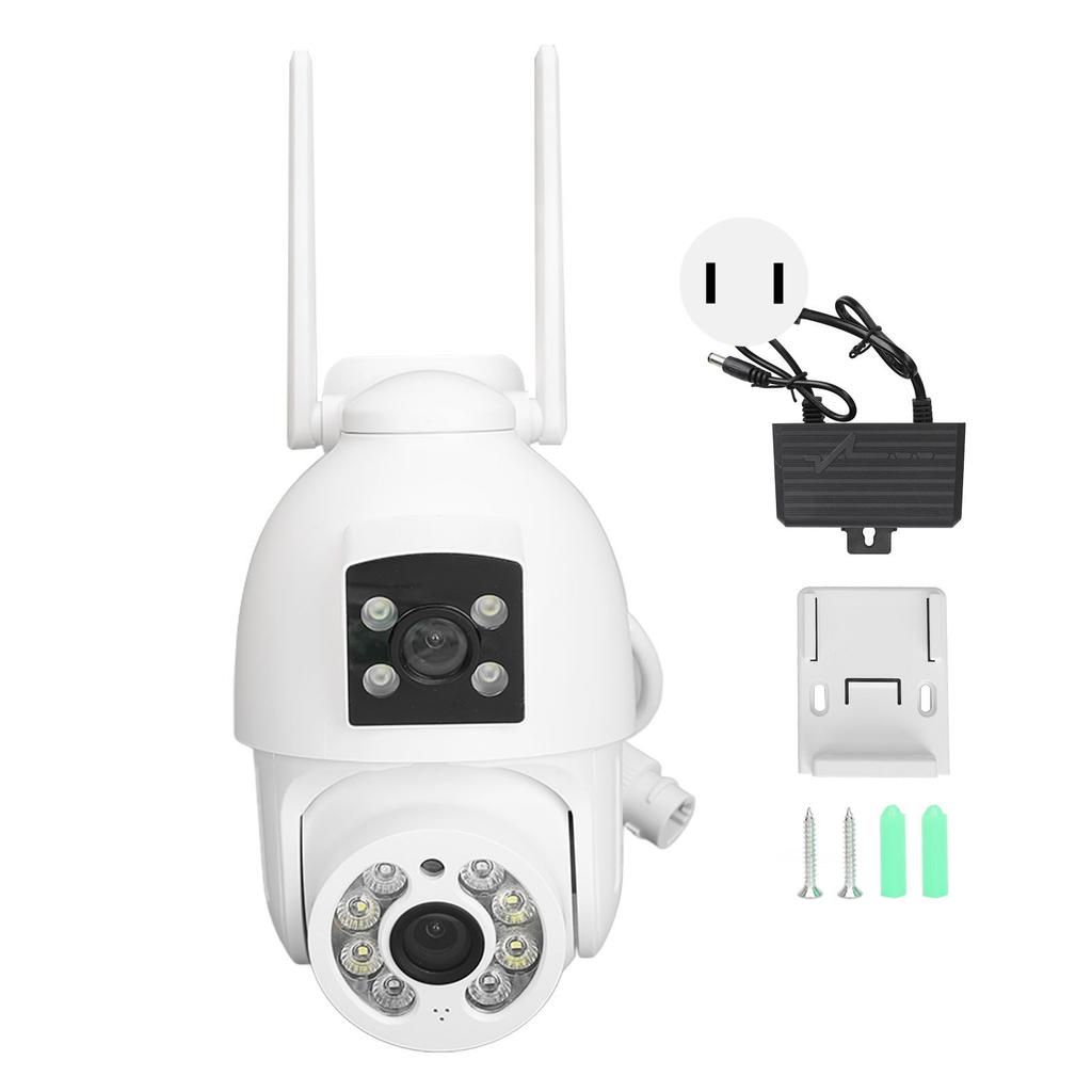 Security Camera 360 Degrees Panoramic View Dual Lens 2MP HD Night Vision Waterproof WiFi Camera CCTV for