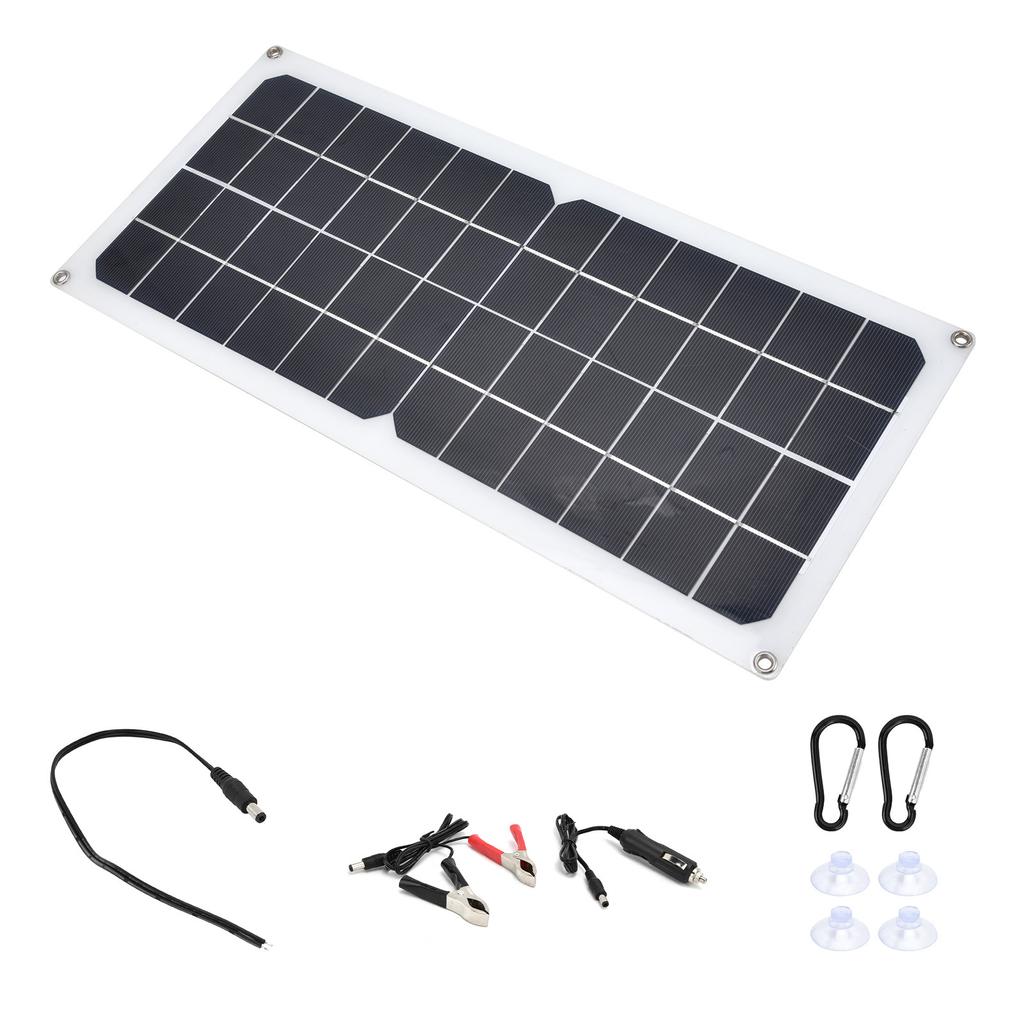 10W Photovoltaic Solar Panel Charging Board with Dual USB Ports for RVs Boat Planes Satellites