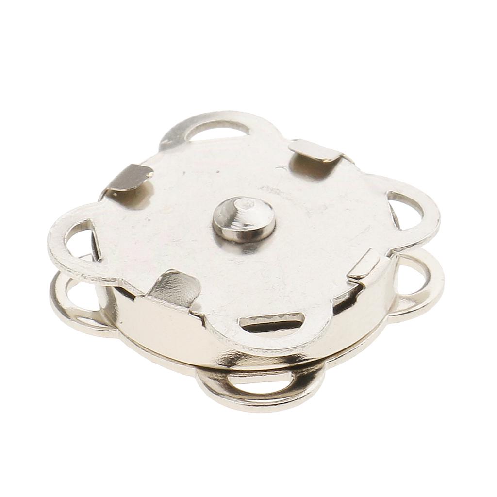 Магнитные застёжки для сумок диаметром 18 мм, 10 штук в наборе