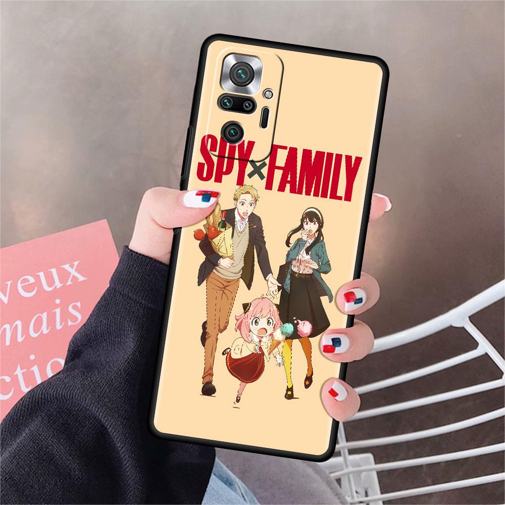 Чехол для Xiaomi Redmi Note 10 9 11 Pro Мягкий чехол для телефона 10S 9S K40 8 9A 9C 9T 7 10C 8T Силиконовый чехол SPY×FAMILY Аниме Оболочка Sac