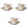 Set of 3 NB Blanche Coffee Cups X X 7 Cups Fuse Setomonohonpo (11 8.3 Cm, 200cc) & Saucers, Ware,