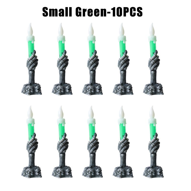 Halloween Witch Finger Skull LED Glowing Candle Light Bar KTV Party Decoration Prop Electronic Pumpkin Lamp