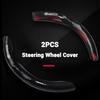 New Carbon Fiber Car Steering Wheel Cover Motorsports Style For Toyota Hilux Yaris Ractis Corolla Camry CHR Auris Tacoma Cruiser QY8