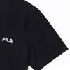 Fila Футболка мужская приталенная с круглым вырезом и коротким рукавом с принтом логотипа Топы Черный A51M521107FBK