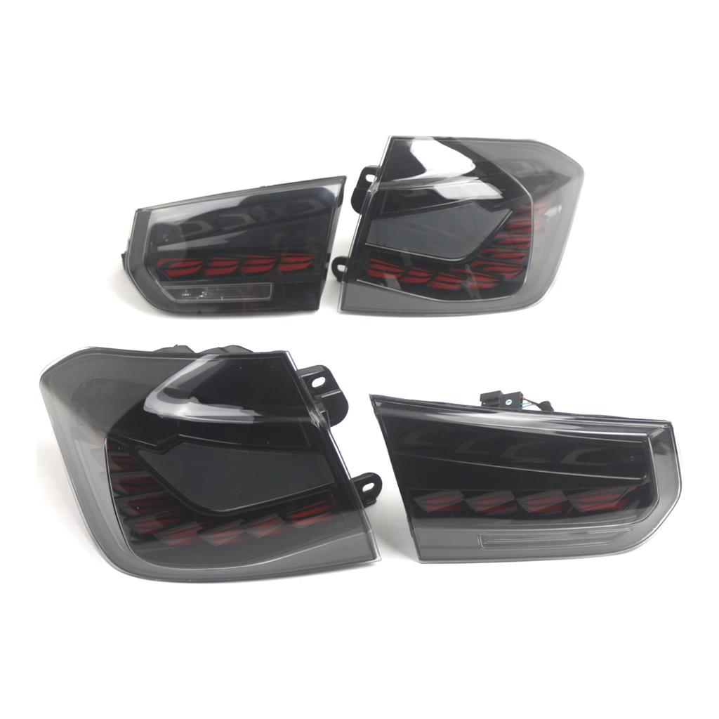 L&R Smoked LED Tail Lights Rear Lamp Assembly For BMW 3 F30 F80 M3 2013-2018
