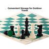 Folding Board Medieval Chess Set 36/42/51cm Chessboard Travel Chess Pieces Set  for Outdoor