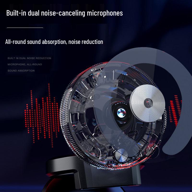 4K HD Webcam with Microphone & Beauty Fill Light for Laptops & Desktops