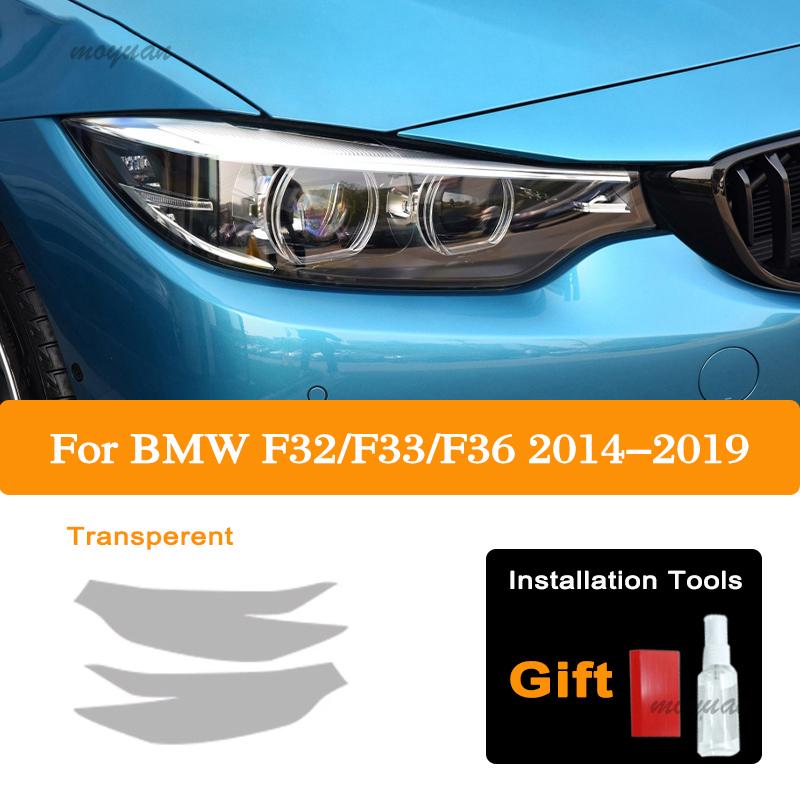 Car Headlight Tint Black Protective Film Vinyl Protection Transparent TPU Sticker Accessories For BMW 4 Series F32 F33 F36 13-19
