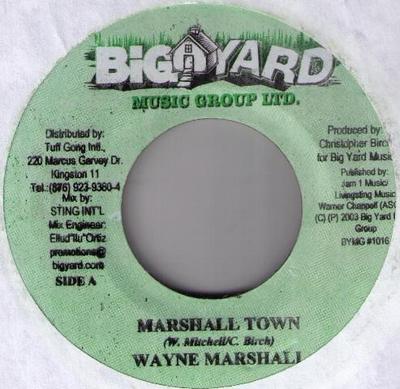 7-дюймовая пластинка WAYNE MARSHALL TANTO METRO DEVO Marshall Town Hey Girl NONE Big Yard Music 2003 Ямайка Регги Ска Даб Б/у