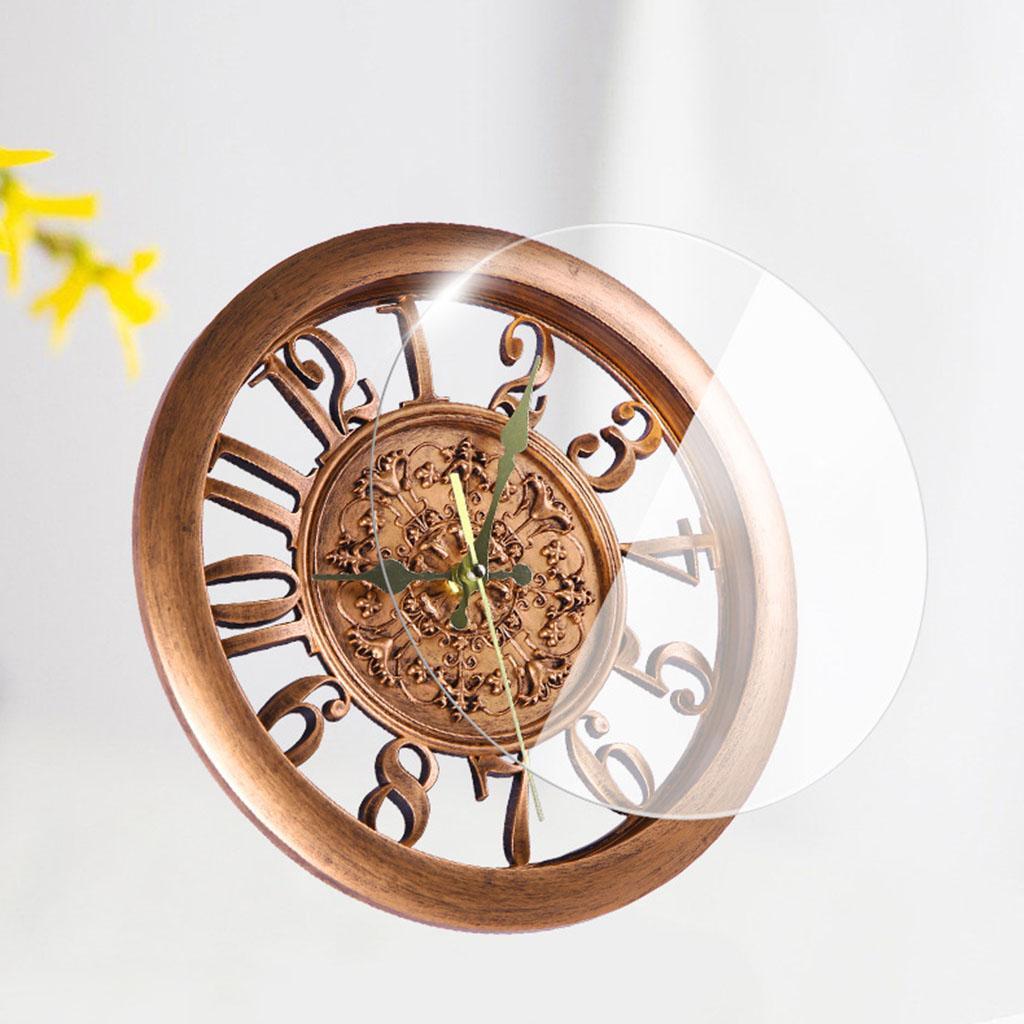 11 дюймов ретро настенные часы декоративные не тикающие для офиса дома