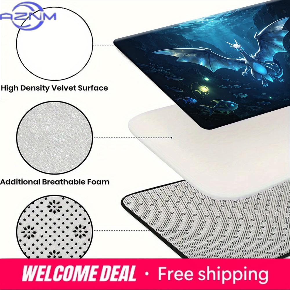 Underwater Dragon Pokemon Print Doormat Non-Slip Water Absorbent Floor Mat for Home Decor