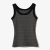 Summer Women's Cover Side Breasts Hundred with Outside Wear Inside Cotton Striped Camisole Tank Top