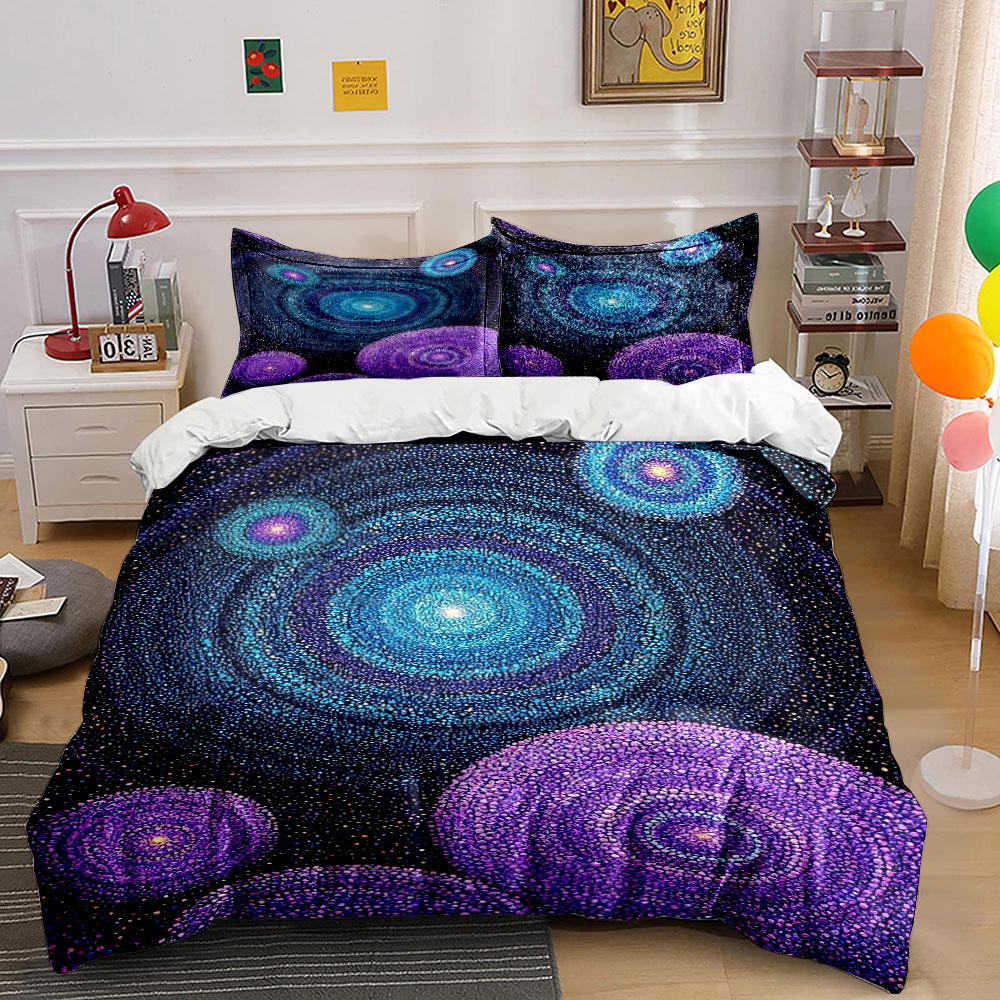 Galaxies and starry spirals. Bedding sets Duvet cover sets Duvet covers Pillowcases(1 * Duvet Cover 2 * Pillowcases without duvet insert)