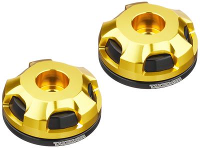 Специальные детали Takegawa 2-х компонентный наконечник руля GROM Cross Cub Dio110 Zoomer X Lead 125 Dunk Tact Giorno черный/золотой MSX125/SF FORZA-S PCX125/150