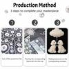Набор для творчества 5D DIY Жемчужная мозаика Милый пудель с тематикой облаков Декор для дома Настенный декор