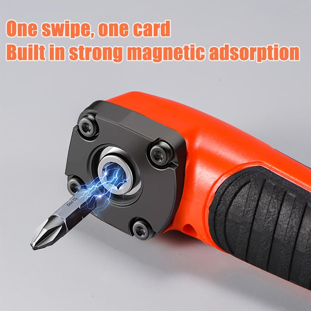 90 ° Right Angle Bit Adapter with 1/4 Hex Sleeve - Portable Screwdriver Elbow Conversion Kit for Small Spaces, Rust-Proof Steel