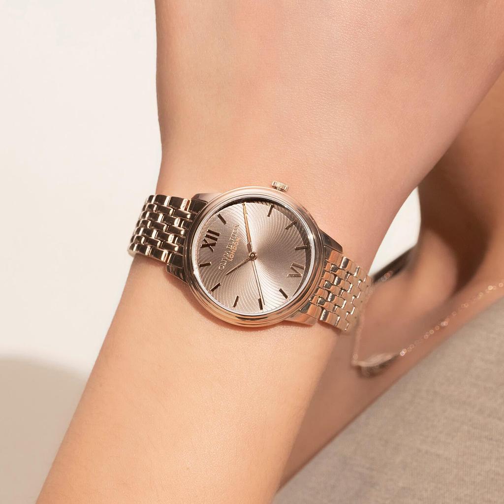 OLIVIA BURTON Classics Classic Rose Gold Оригинальные женские часы, 24000131, 32 мм, Вихрь, Гриб, Солнечные лучи, Браслет,