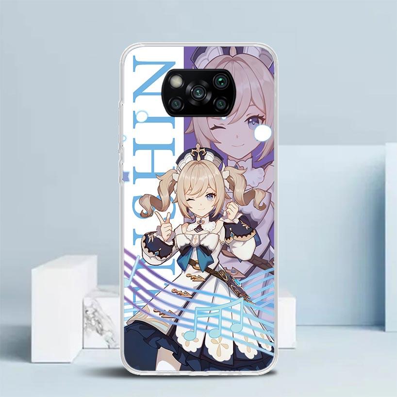 Чехол для телефона Genshin Impact Аниме Для Xiaomi Poco F7 Ultra X5 X6 X7 Pro M7 Redmi 15C 15 13C 13 12C 12 10C 10 10A 9 9C 9A 9T