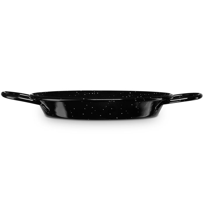 Poêle à Paella Induction 18 cm, Acier Émaillé, pour 1 Portion de Paella Briebe Levante Noir 02601