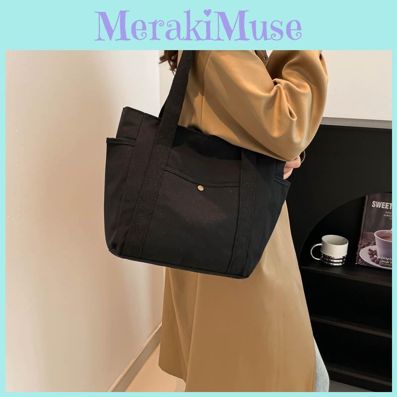 Highquality Canvas Tote Bag Chic Design Perfect For Daily Commute Travel And