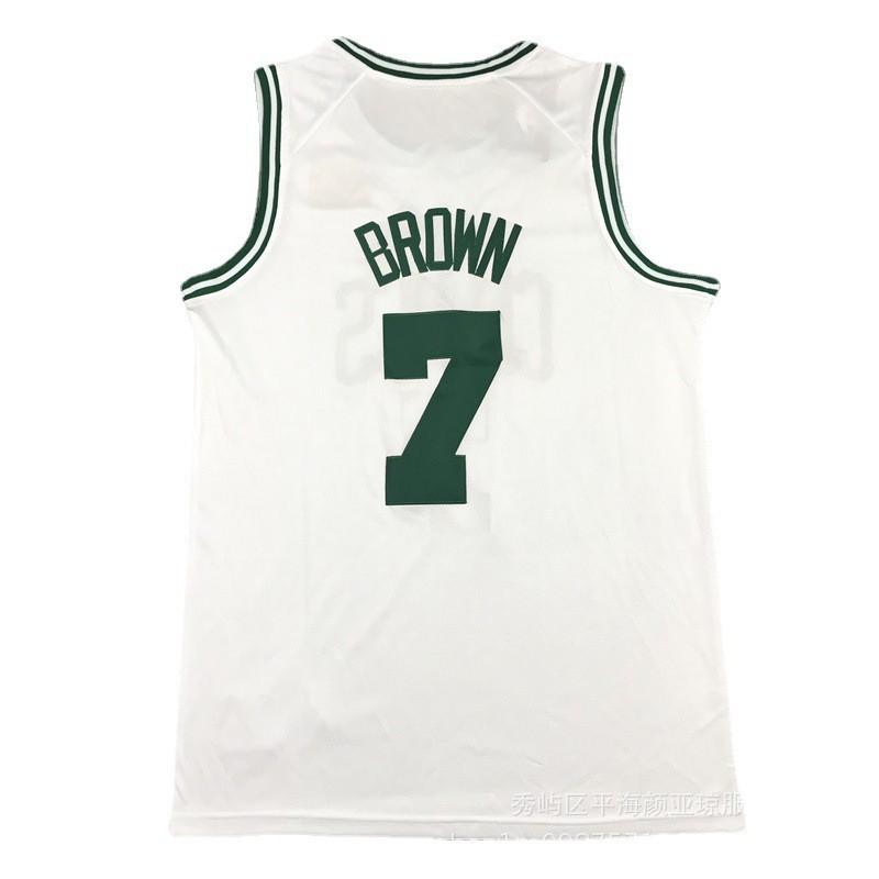 Embroidered Boston Celtics Jersey 7 Jaylen Brown NBA Basketball Uniform Men Women
