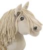 Hobby Horse Mały Koń Na Kiju Premium Kremowy Cremello A5