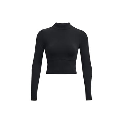 Свитшот однотонный Slim Fit с воротником-стойкой и длинным рукавом, женский, черный 1380773-001