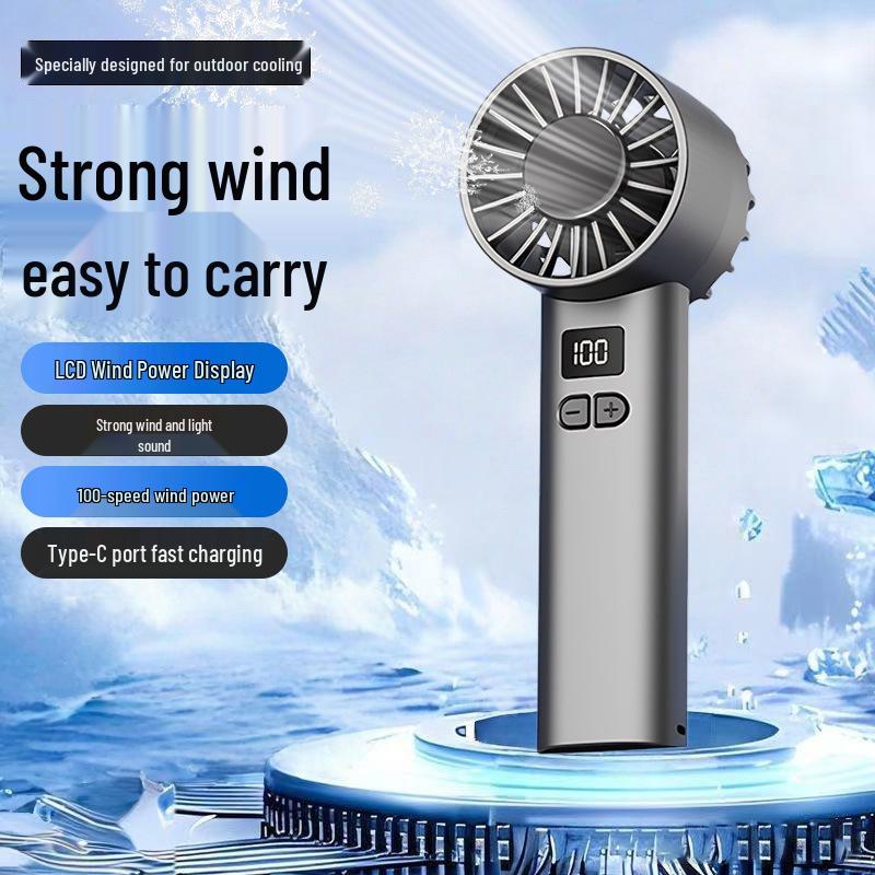 JK107 High-Speed Turbo Portable USB Rechargeable Handheld Fan