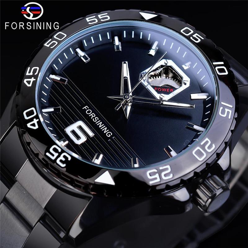 Мужские часы из золотой нержавеющей стали