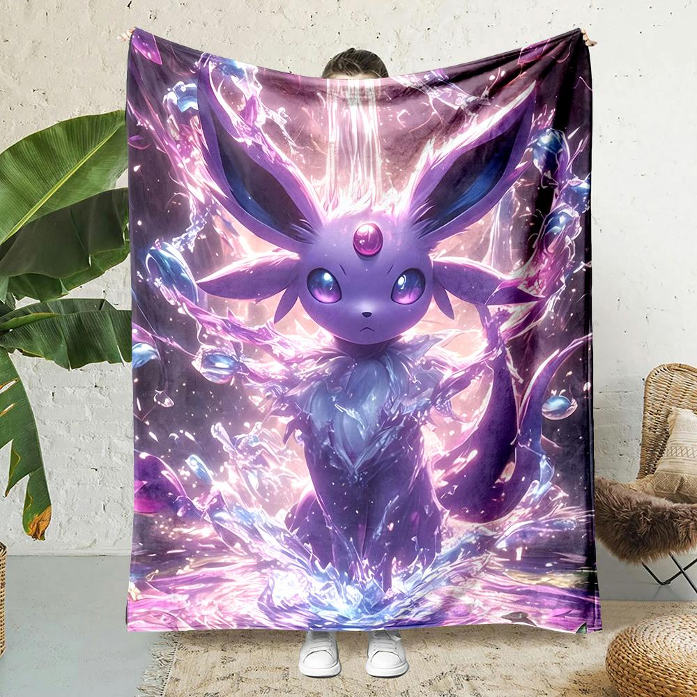 1 шт. Японские игры E-Eevee Umbreon Мультяшное одеяло Аниме Мягкое пушистое плюшевое одеяло Диван Офисное одеяло Плед Пикник Пляжное полотенце