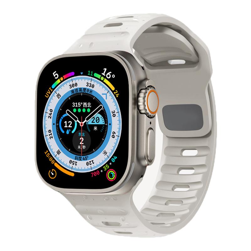 Спортивный ремешок для Apple Watch Ultra 8 7 Series 49MM 45MM Мягкий силиконовый резиновый ремешок для часов для iWatch 6 5 4 3 2 1 42MM 44MM Браслет