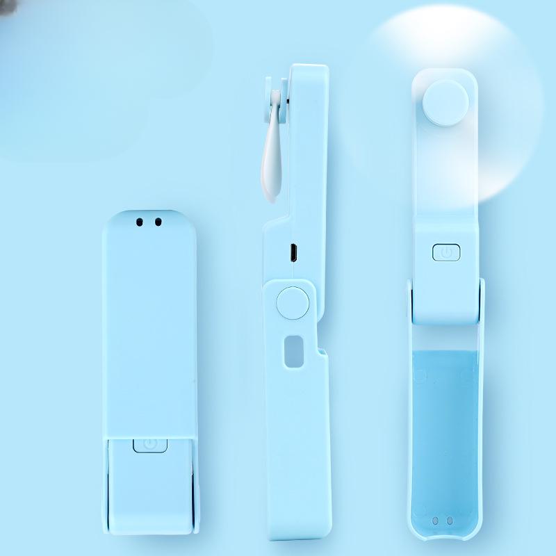 Карманный складной ручной электрический вентилятор, портативный мини-вентилятор для зарядки, летний теплоотвод и прохладный уличный продукт