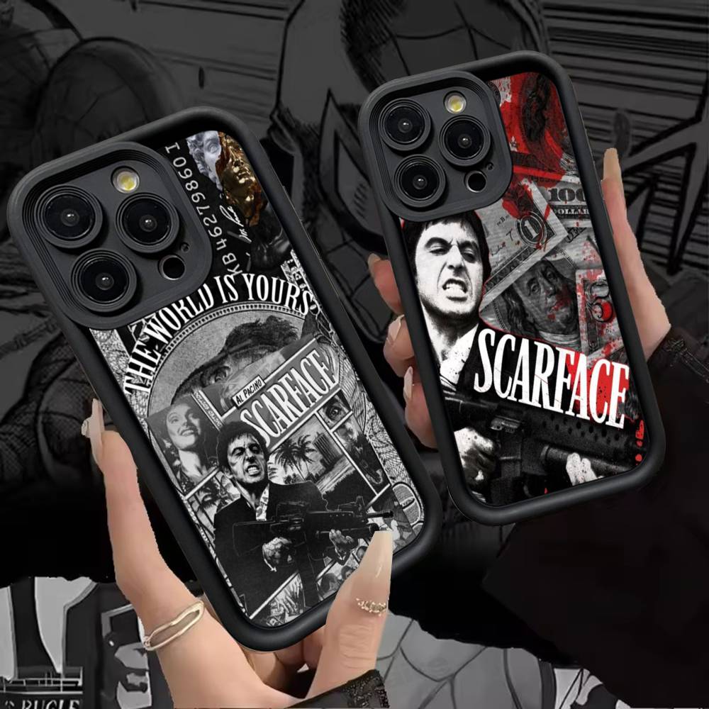 Классический чехол для телефона Tony из фильма «Лицо со шрамом» для IPhone 16 15 14 Plus 13 12 11 17 Pro Max Pro Мягкий чехол