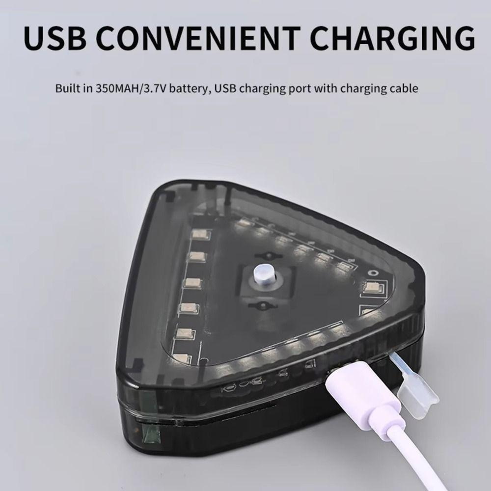 Colorful Solar Navigation Light USB Charging LED Tail Light Night Use