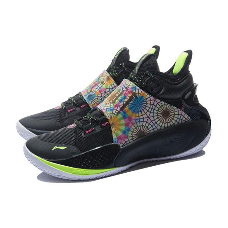 Баскетбольные кроссовки Li Ning Sonic 9 Notre Dame Rebound износостойкие среднего размера мужские баскетбольные кроссовки черные ABAR011-6
