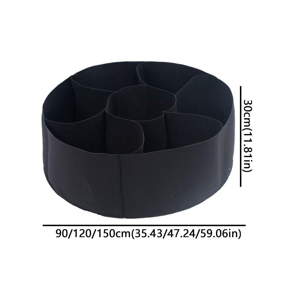 Freestanding Garden Grow Bags Circular Divided Planter Plant Nursery for Balcony Patio Yard Deck